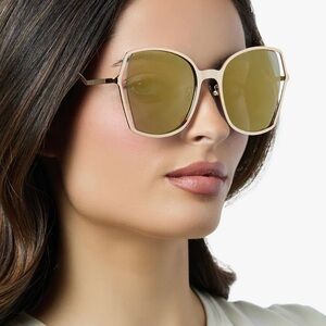 New Diff eyewear New sunglasses gold frame never worn Donna III
